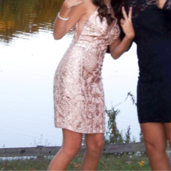Rose gold homecoming dress - Picture 6 of 13